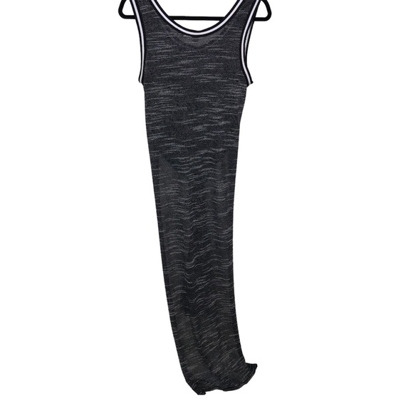 Preowned sporty gray long slit, maxi dress/top - Picture 6 of 11